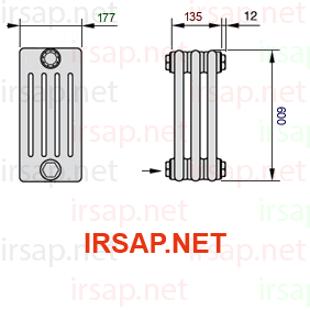 Радиатор IRSAP Tesi 50600/3 T14 CL 01